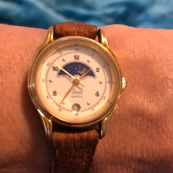 timex moon phase watch